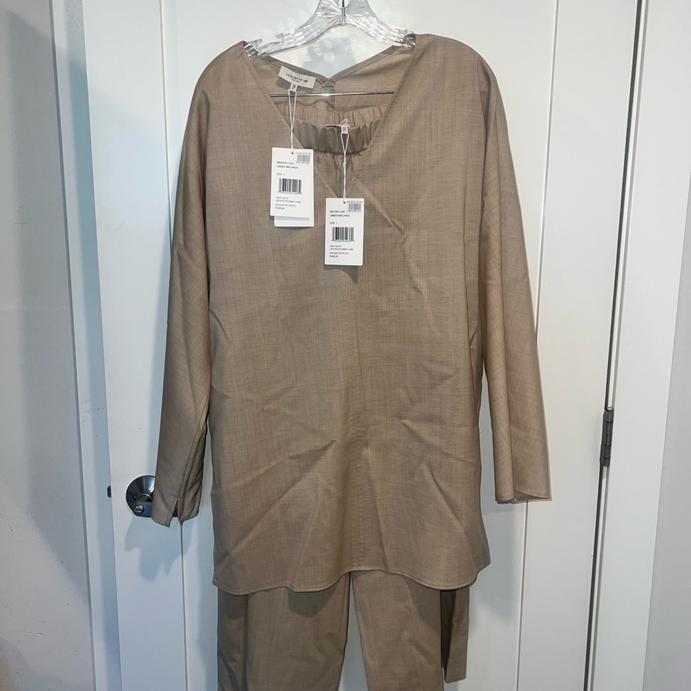 Nordstrom Umber Melange Top and Pants Set